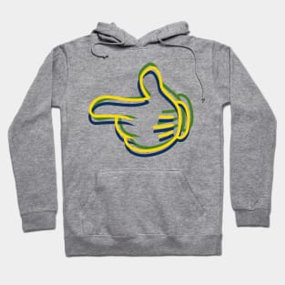 Mickey Warhol Finger Gun Hoodie